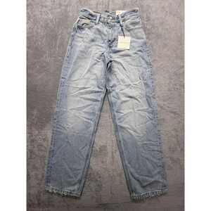 Calvin Klein Jeans Womens 24 Light Wash High Rise 90s Loose Straight‎ Relaxed